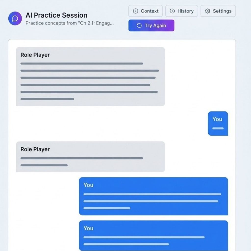 Practice a real conversation